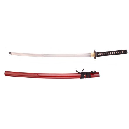 Musashi - Meadow Red 1060 high Carbon Steel Blade Samurai Sword Katana