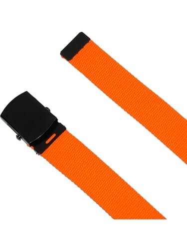 CTM Adjustable 1.25 Inch Wide Neon Fabric Web Belt4