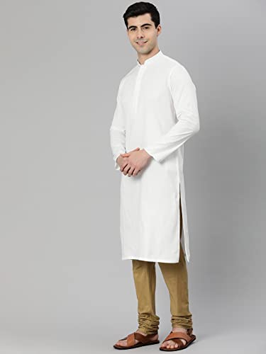 Image of Manthan Men's Cotton Solid Kurta