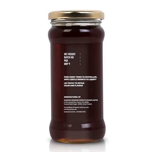 Image of NIYAMAYA Sundarban Mangorve Honey | Gi Tagged Wildforest- 500gm 100% Pure, Raw & Unprocessed | No Sugar Adulteration - LAB TESTED Honey from Mangrove Forest of Sundarbans- Untocuhed, Unheated