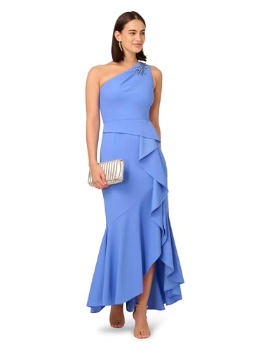 Image of Adrianna Papell Women's Beaded Knit Crepe Gown