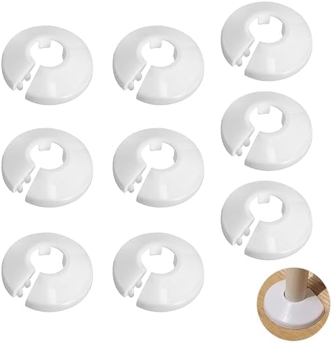 15 Stück Heizungsrohr Rosetten - Weiße Abdeckungen Für Heizkörperrohre