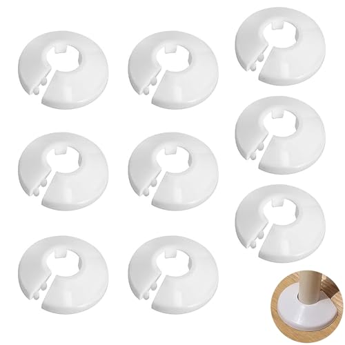 9 Stück Heizungsrohr Rosette, Heizungsrohr Verkleidung, Rosetten Für Heizkörperrohre, Heizungsrohr Abdeckung Boden, Heizkörperrosette, Abdeckrosetten, Verkleidung, Heizkörper Rosetten (16mm)