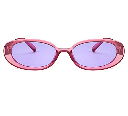 Image of Shiratori Women's Retro Oval Holiday Sunglasses Non-polarized UV400