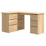 Couleur : chêne Sonoma Matériau : panneau de particules Dimensions : 145 x 100 x 76 cm (L x l x H) Avec 6 tiroirs et 2 étagères Assemblage nécessaire : Oui