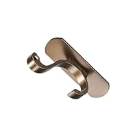 Bathroom Adhesive Hooks - Innovative Self-Adhesive Aluminium Coat Hooks, Bronze Finish, Easy to Use for Hanging Towels & Clothes