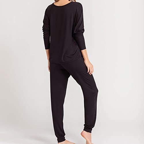 Pijama Manga Longa Modal Soft, She, Azul Jeans Escuro, M