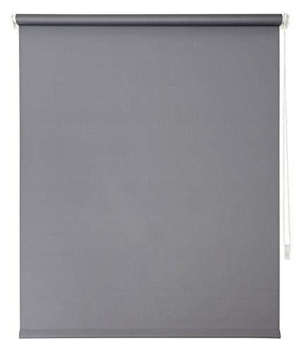 Tilldekor Smartfix/Klemmfix Tageslicht-Rollo, lichtdurchlässig und Blickdicht, grau, 80x150 cm inkl. Klemmträger