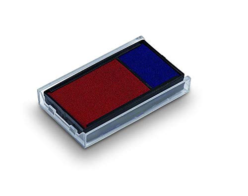 Trodat 6/4912/2 Stempelkissen Austauschkissen Ersatzkissen Farbe BLAU-ROT für Trodat Printy 4912, 4952, 4912 Typo, Office Printy