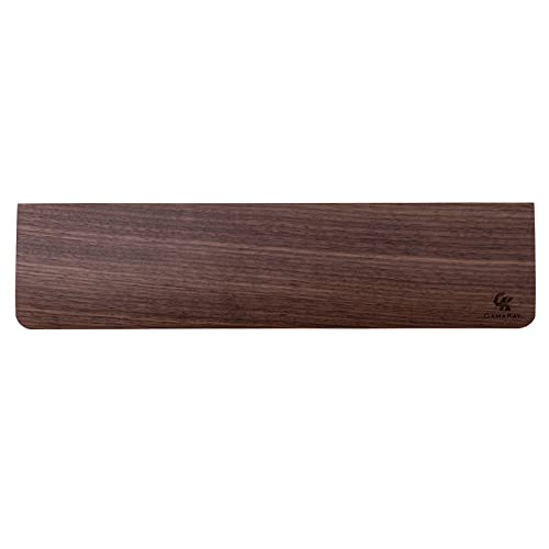 Image of GamaKay Wooden Wrist Rest Pad, 12.8 inch Compact Walnut Wood Hand Wrist Rest | Ergonomic Non-Slip Palm Pad for Comfortable Typing and Playing for 60% 75% Mechanical Keyboard (for 75%)