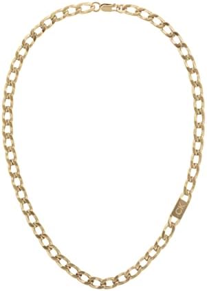 Calvin Klein Jewelry Men's Chain Link Necklace Color: Yellow Gold (Model: 35000252)