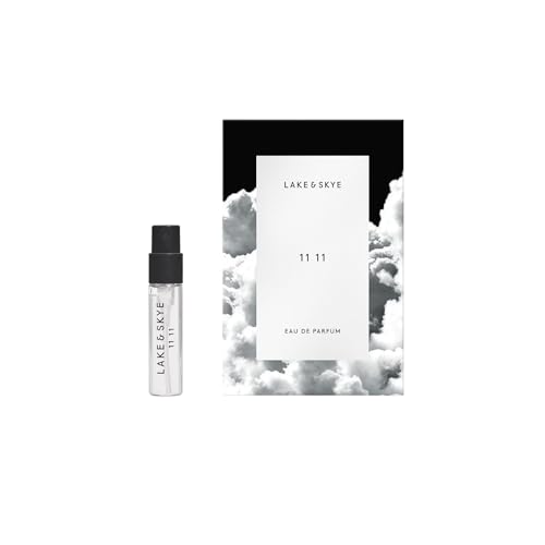 Lake & Skye 11 11 Eau de Parfum Spray Sample - Clean Skin Musk, Amber, Vegan, Cruelty Free - 0.06 fl oz (2 ml)
