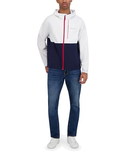 Image of Nautica Men's Lightweight Sailing Jacket - Waterproof & Windproof, Breathable