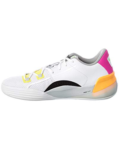 PUMA Mens Clyde Hardwood Retro White Athletic Basketball Shoes 8