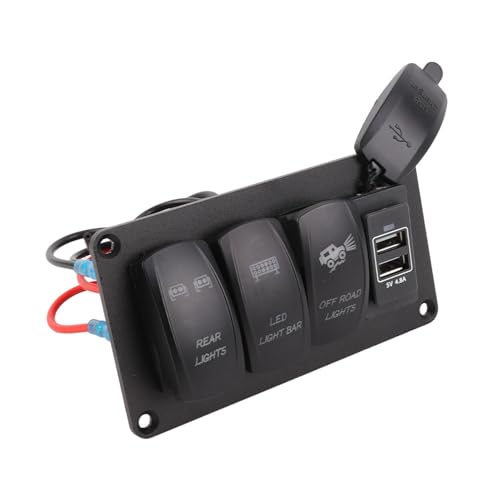 Barra de luz LED resistente al agua en material ABS con 3 interruptores