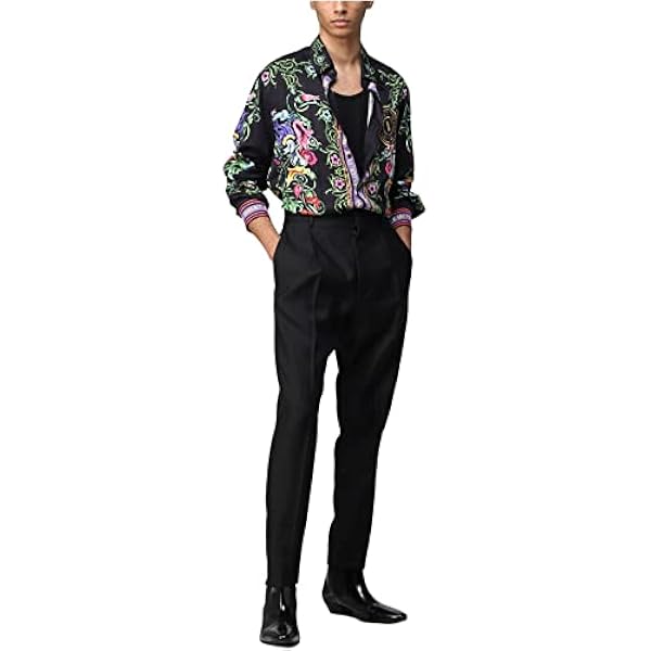 Versace Jeans Couture Camisa de Manga Larga de Hombre Marca Jeans Couture, Modelo R Panel Garden V Embl 74GAL2RGNS213, Hecho de Sintético.