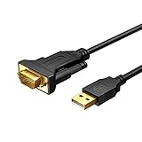 CableCreation USB to RS232 Serial Cable 10FT, DB9 Adapter (PL2303 Chipset) Support Cashier Register,...