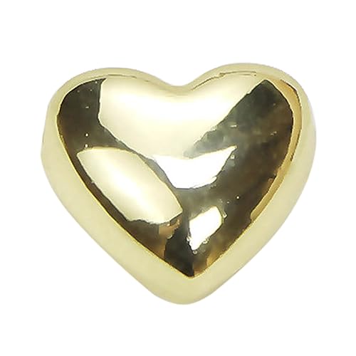 Abalorios de metal QYYZTQY evitan alergias colgante corazón grande ligero