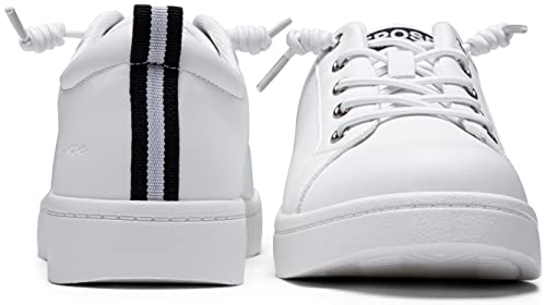 Vepose Women's 8005 Fashion Arch Support Walking Sneakers Slip On Loafers,White,Size 9.5M Us-With Memory Foam(Cjy8005 White 09.5) #TOP7