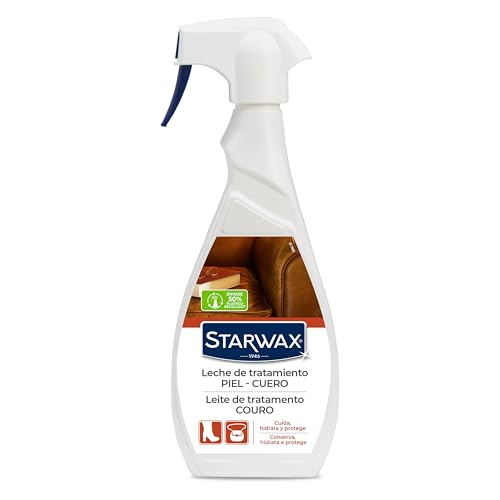 STARWAX - Leche para el Cuidado del Cuero - Limpia, hidrata y preserva - con lanolina - Spray 500ml - Sin aclarado - Fabricado en Francia - Práctico y fácil de usar