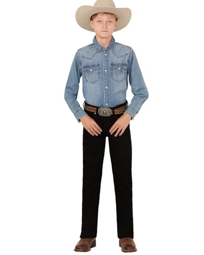 Cody James Boys' Night Rider Slim Bootcut Comfort Stretch Denim Jeans Black 16 REG