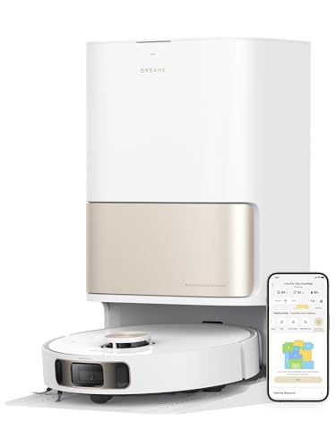 dreame L10s Pro Ultra Heat Robot Vacuum Cleaner, 7000Pa Robotic Vacuums with Mop Extend Technology, AI 3D Navigation, Hot Water Mop Washing, Ideal for Hair, Carpets