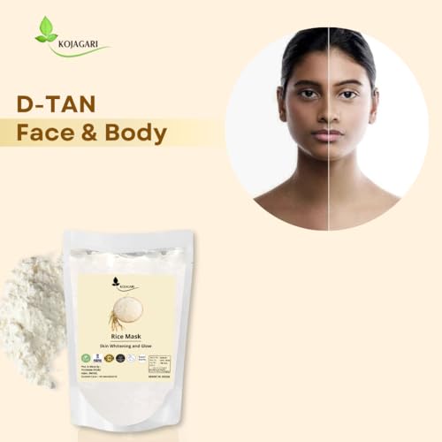 Rice Mask | With Vitamin C | Reduce Acne, Darkspots, Pigmentation and Tanning | Brightening and Glowing Skin | Rice Powder Mask (100 gm)
