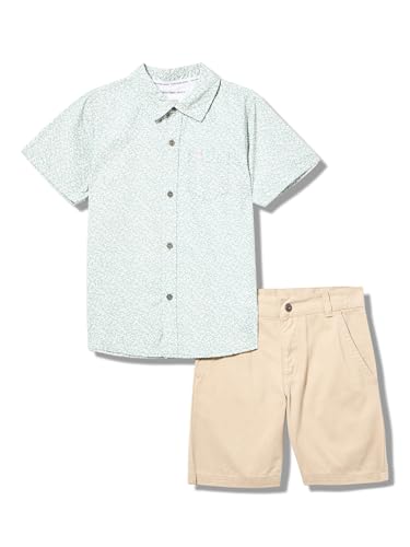Image of Calvin Klein Baby Boys Calvin Klein 2 Piece Woven Short Set