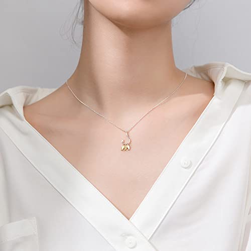 Chaînes en argent pour femmes avec collier pendentif mignon poisson S925 - 3