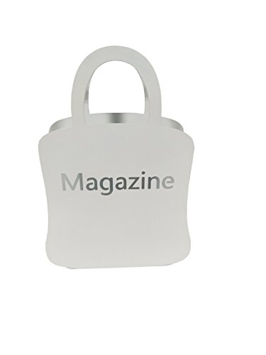 P1817089 PORTARIVISTE Bianco Magazine 26x8x38 cm
