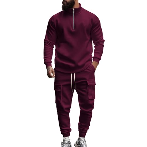 Pull à fermeture éclair et pantalon avec combinaison de sport modèle RD2 en couleur unie M