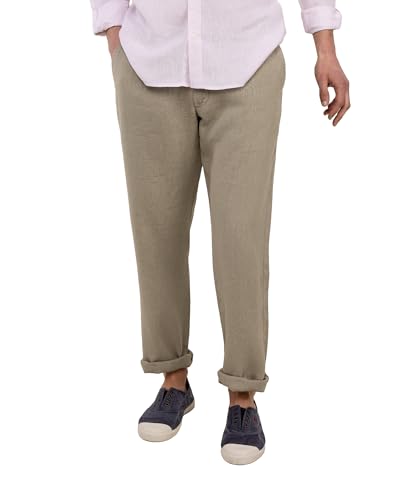 El Ganso Pantalón Lino Verde Claro