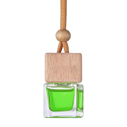 Ambientador de coche para colgar, botella de vidrio con aroma a musgo dulce, difusor de perfumes para coche