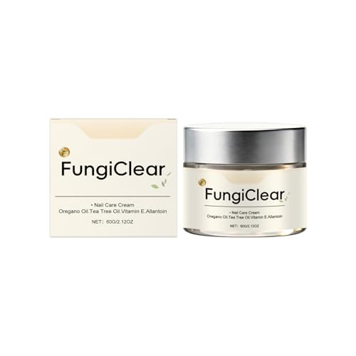 FungiClear Nail Care Cream, 2026 New Toenail Nail Repair for Damaged,Natural Formula with Strength & Nail Growth Tea Tree Oil, Oregano Oil, Vitamin E, 60ml (1PC)