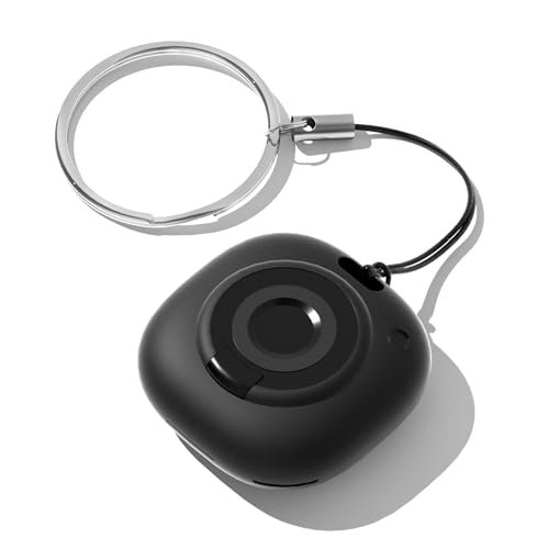 Smart Tag Localizador, Compatible con Apple «Find My» (Solo iOS), para Maletas/Bolsos/Llaves/Mochilas Infantiles, Batería extraíble (1, Negro-1 Pack)