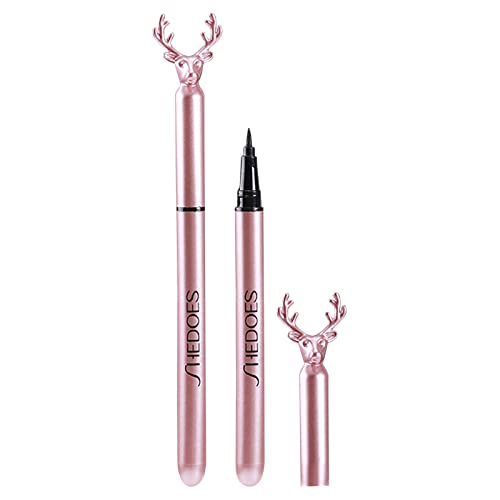 Waterproofs Black Eyeliner Pen Eyeliner Eye Liner Liquid Liquid Black Liquid Lasting Long Make up for Older Women (A, One Size)