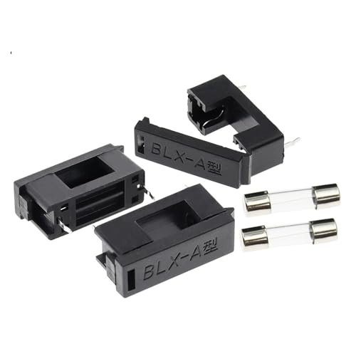 Porte-fusible en verre 5x20mm BLX-A pour circuit imprimé PCB, lot de 10 pièces de 2.5A max