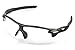 Wonzone Fashion Unisex Shatterproof Windproof Dust-proof UV Protection Night-Vision Sunglasses for Cycling Running Sports Biking Fishing Outdoors (Black Frame Transparent Lens)