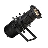 LEKO Profile Stage Spotlights LED 300W Cool White+Warm White 19° Beam Angle 3200K-6500k Par Ellipsoidal Lights Manual Focus Four-Leaf Manual Cut Light Barrier DMX512 Par DJ Lights for Party Bar Show