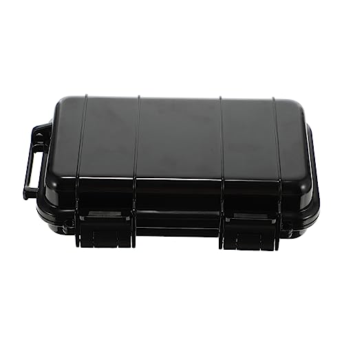 HOMSFOU Caja Funda Impermeable para teléfono móvil Aire Libre contenedor Sellado Storage Box Soporte de Almacenamiento Aire Libre Black
