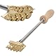 Benutzerdefiniertes Logo-Brandeisen, personalisiertes Metall-Brandeisen, Hitzestempel-Kit, benutzerdefinierte Holzbrennstempel-Heizung für Leder, Holz, Papier, Fleisch, Kuchen, Brot, Backen,3cm