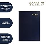 Collins 'Essentials' 12 Month Mid/Academic Year Planner, July 2025-July 2026 - ESSA43M.65-2526 - Week-to-View Appointments Diary, A4 Hard Cover, Dark Blue - Image 5