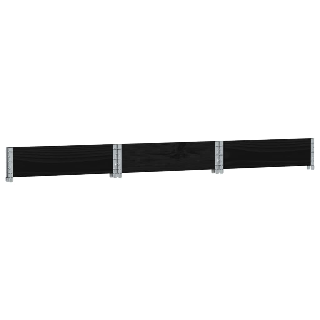 Marco para palés, negro, 160 x 160 cm, de madera maciza de pino, apilable, plegable, para seguridad, transporte, almacenamiento y jardinera elevada