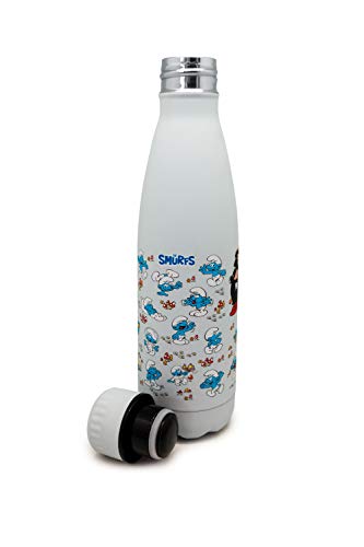 Nerthus Fih 775 Botella Termo Doble Pared Diseño Flores Pequeñas Color Verde 500Ml, Acero Inoxidable, Libre De Bpa, 18/8, 500 Ml