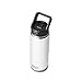 YETI Rambler 26 oz Bottle, Vacuum Insulated, Stainless Steel with Straw Cap, White