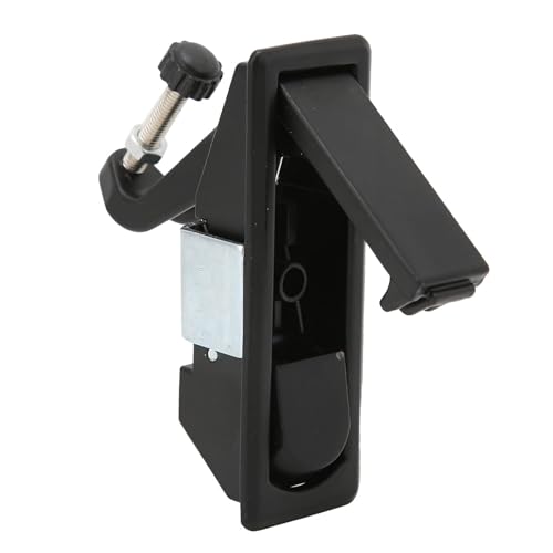 Image of 10Pcs Adjustable Compression Latch with Trigger, 3.54in /9cm | Zinc Alloy | RV & Boat Cabinet | Door Thickness 0.04-0.94in /1-24mm | Secure Locking | Easy Install(10Pcs Black)
