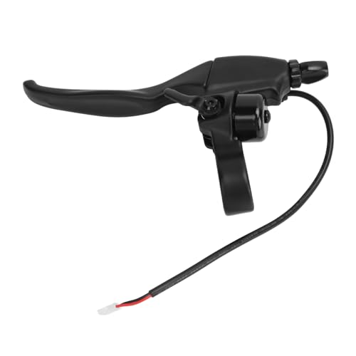 Levier de Frein Trottinette Gauche, 2PIN Ergonomique avec Cloche Installation Facile, Poignée de Frein Scooter en Alliage d'Aluminium for Adultes Enfants en Ville Parcs et Voyages