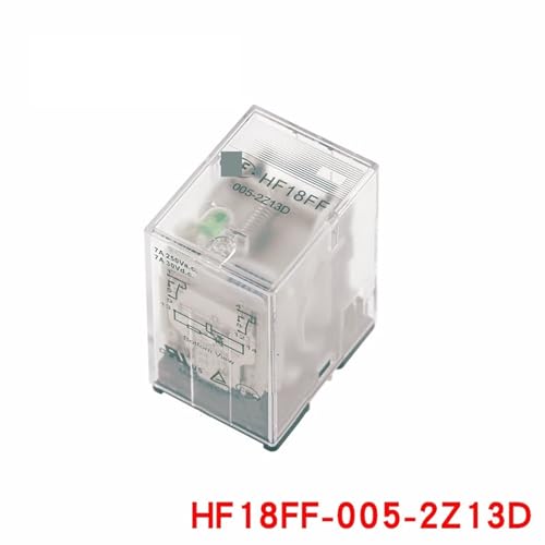 Relé enchufable HF18FF-024-2Z13D 24VDC con 8 pines para cuadros eléctricos 6