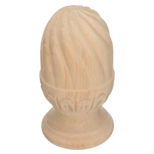 Remates de madera premium tipo piña beige para embellecimiento de muebles