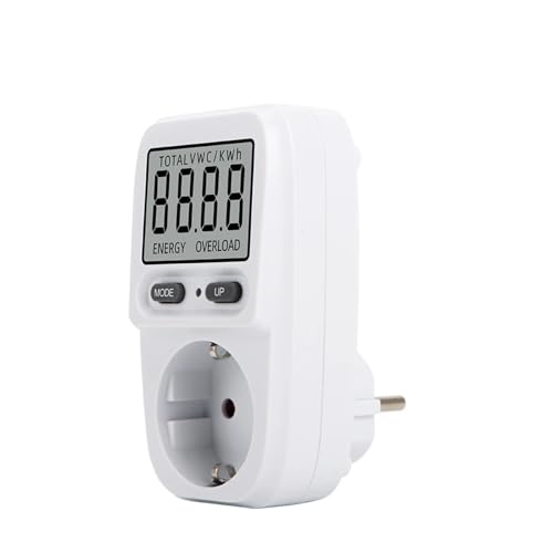 1pc LCD Energy Meter Socket Tester EU FR 220V Electricity Wattmeter Power Consumption Measuring Outlet(FR Plug)